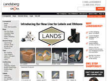 Tablet Screenshot of landsberg.com